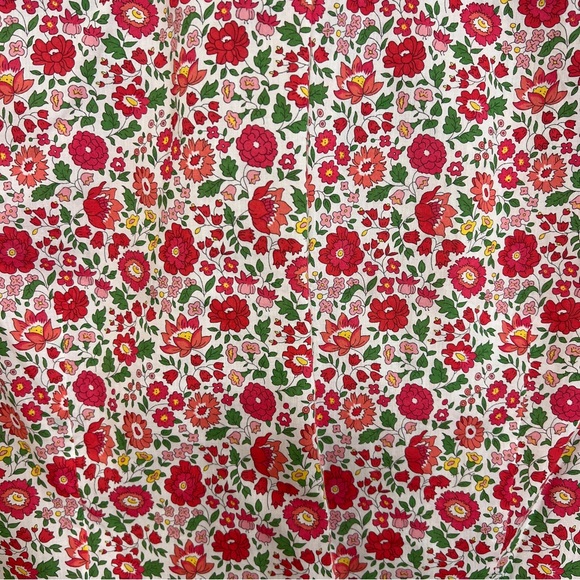 J. CREW Liberty fabric red floral button down slim fit shirt - Picture 4 of 6